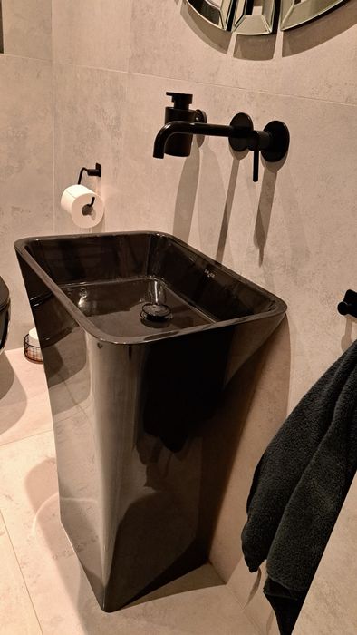 Umywalka wolnostojąca BESCO ASSOS BLACK