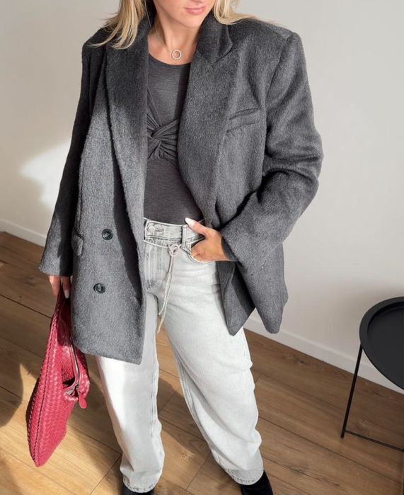 Пальто піджак жакет вільного крою h&m розмір xl