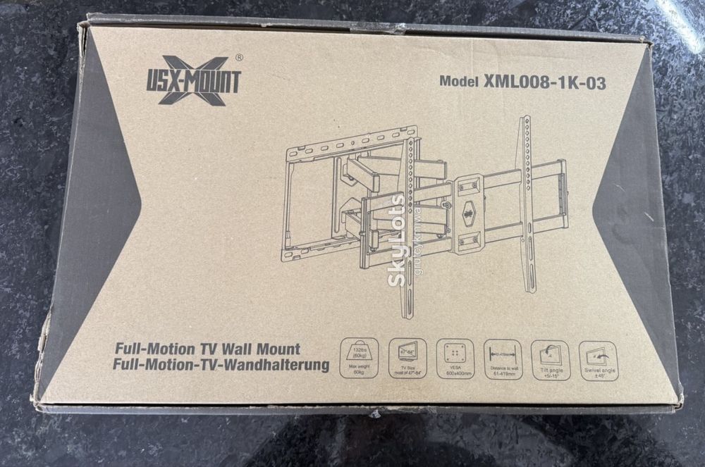 Якісне ФІРМОВЕ кріплення для телевізора До 60 кг КРОНШТЕЙН 47-84