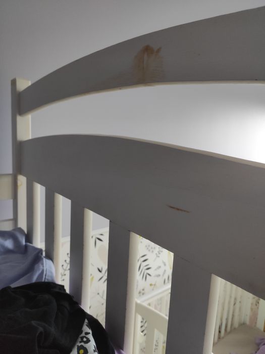 Łóżko piętrowe białe