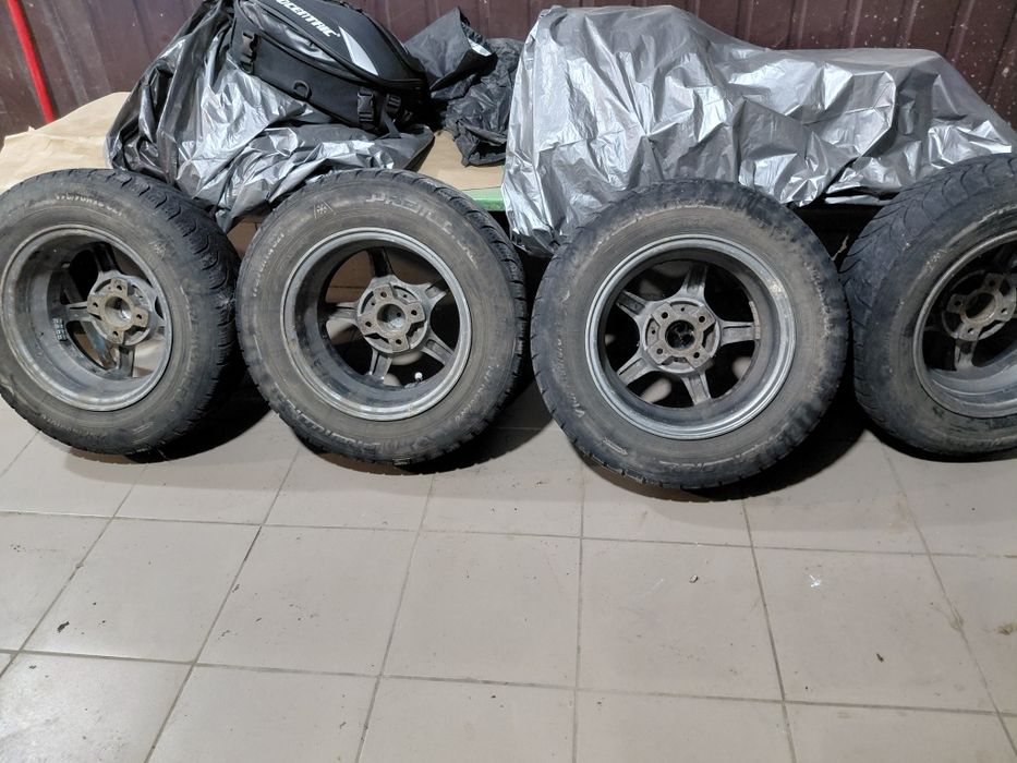 Диски  титаны с резиной 4×98R-13 с резиной. 2000гр штука. Комплект 8000гр