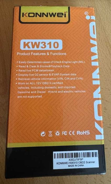 Konnwei KW310 OBD2 Scanner