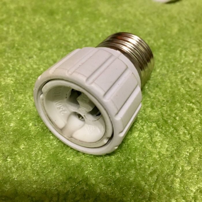 Adaptador Conversor Lâmpada Casquilho E27 E14 GU10