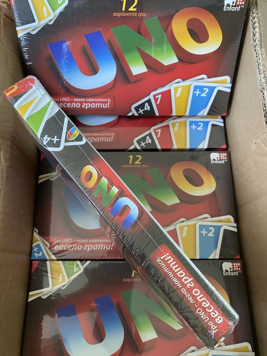 UNO 12в1 — меганабір карткових ігор! НОВІ в упаковці