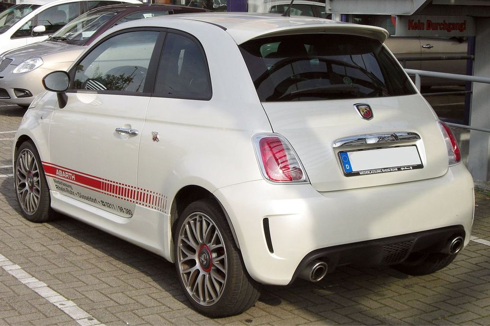 LIP SPOILER AILERON PALA ABA LAMINA LÁBIO AVENTAL RABETA + EMBALADEIRAS SIDE SKIRTS FIAT 500 ABARTH