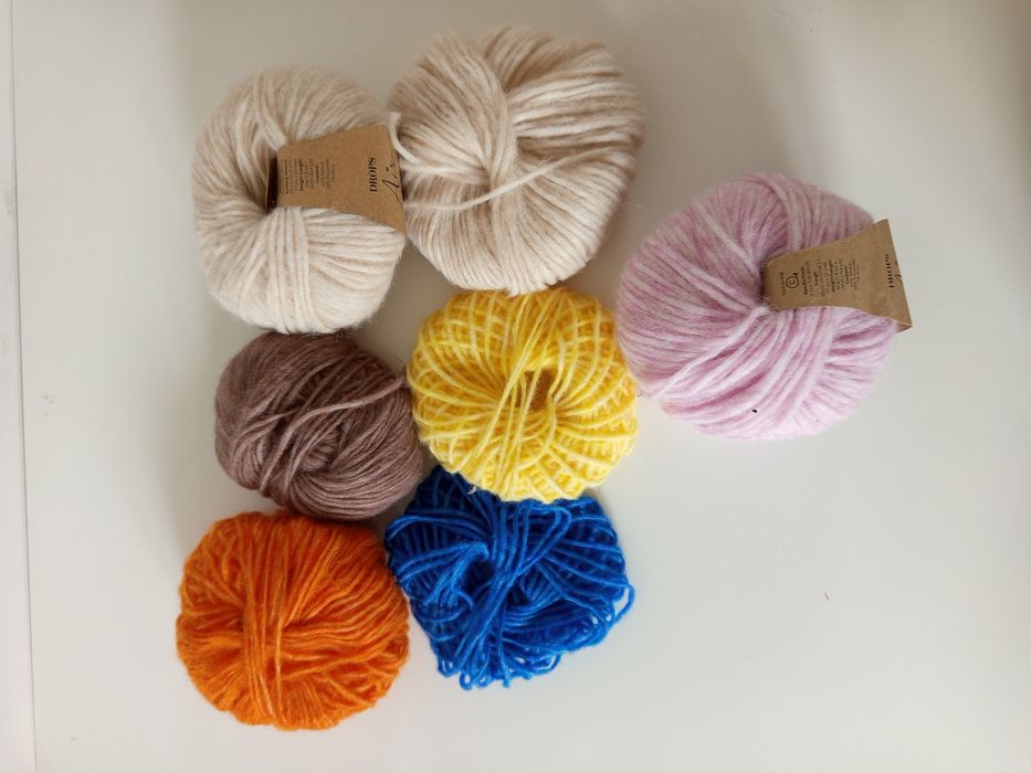 Włóczki różne rodzaje