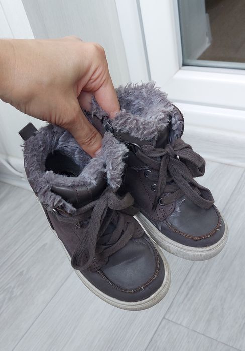 Хайтопи,черевики на хутрі для хлопчика р.23-24, устілка 14,5 см