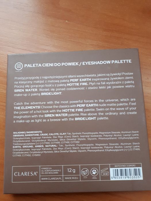 Paletka cieni claresa perfearth