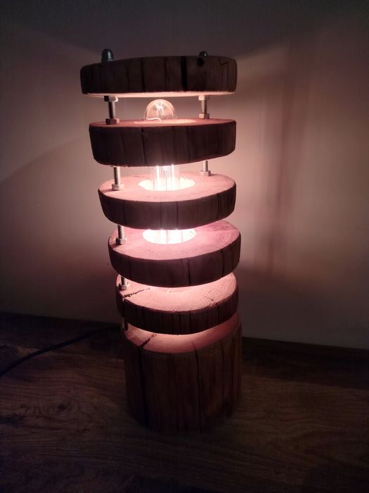 Lampa stołowa, handmade loft