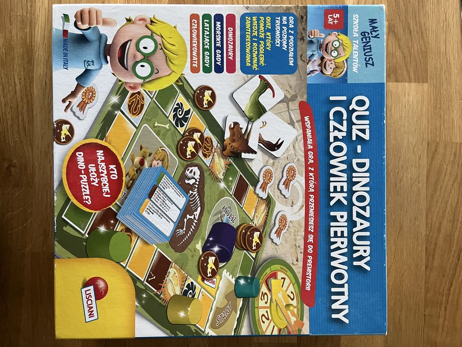 Quiz Dinozaury i czloeiek pierwotny - gra edukacyjna