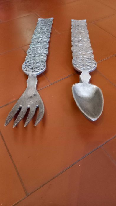 Talheres para decoração en liga d, estanho
