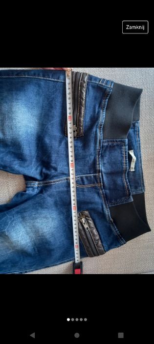 Spodnie jeans w gumkę M
