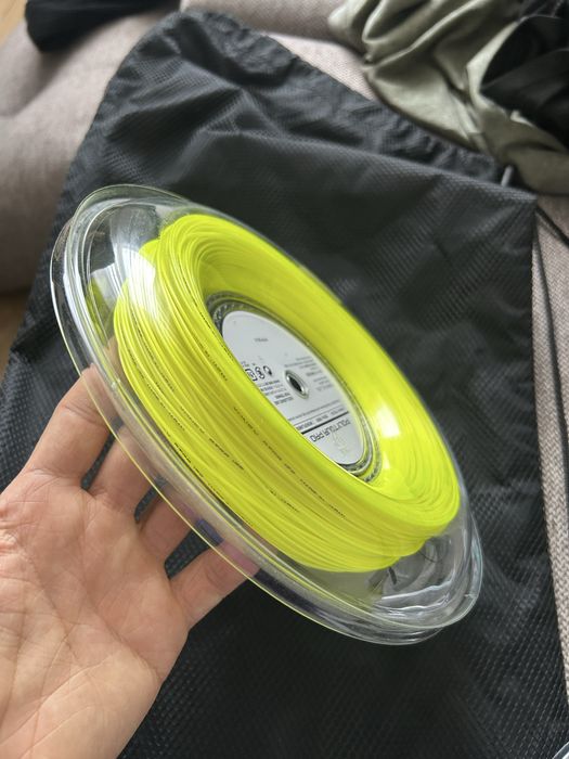 Струна Yonex Poly Tour Pro Flash Yellow Ta poly Tour Strike Grey (200)