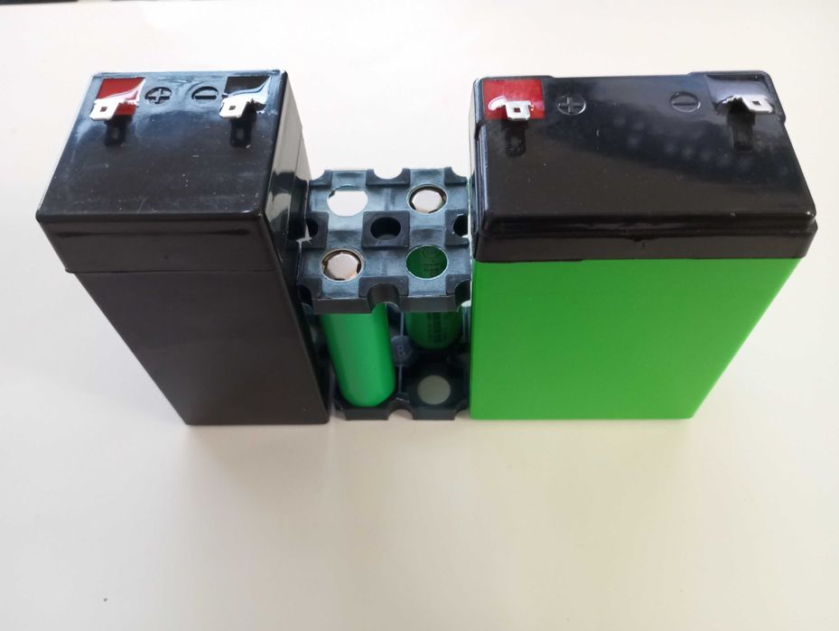 Корпус под 18650 на 6 батарей с холдерами в комплекте