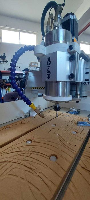 Máquina CNC 6040 c/ módulo rotativo