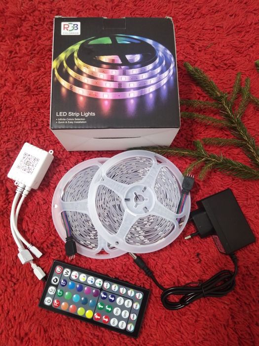 Светодиодная LED лента 15 метрів БЛЮТУС 5050 RGB