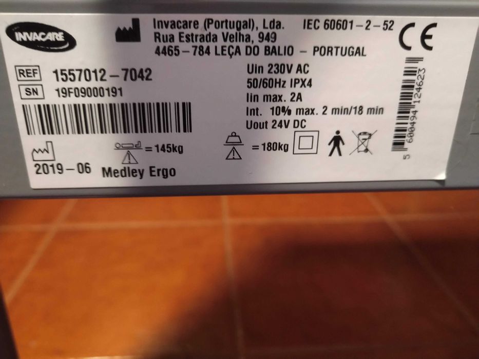 Cama Articulada Elétrica Invacare Medley Ergo