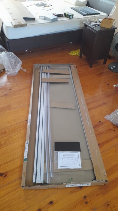 NOVO Divisória de duche com abertura frontal