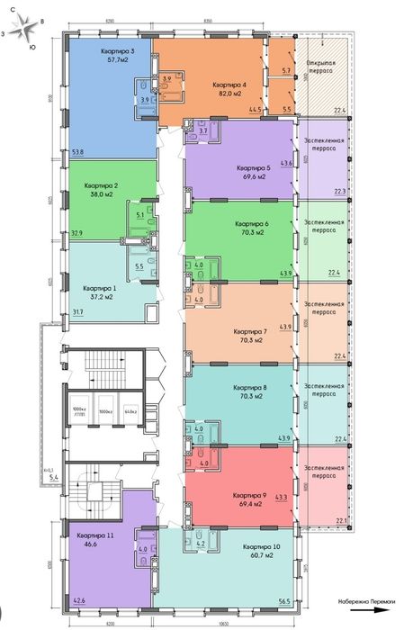Продам 3х ком.квартиру в ж/к West Hall (ж/м Победа-3)
