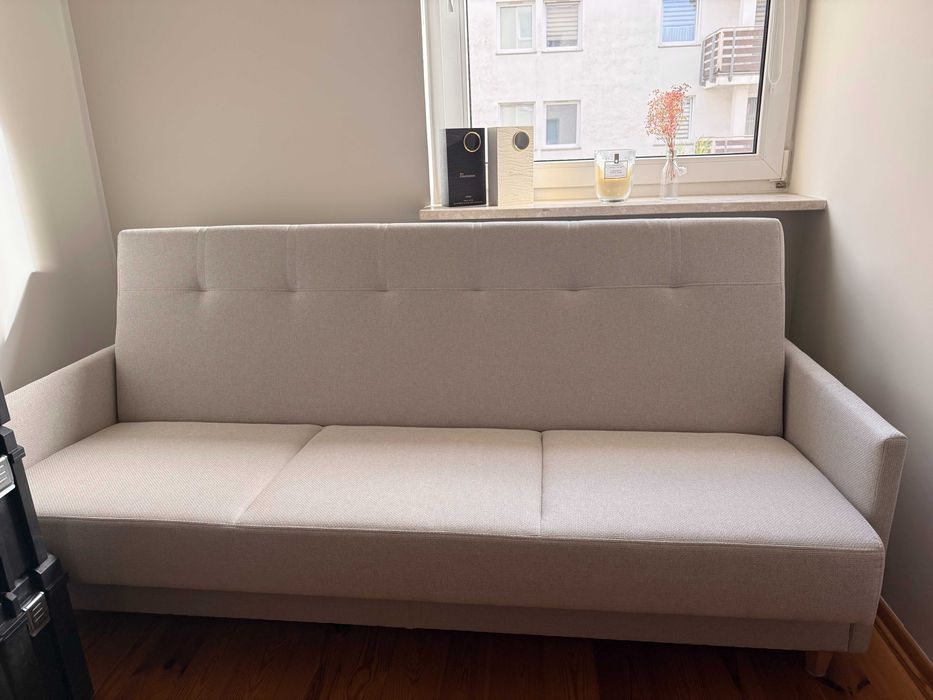 Nowa kanapa beżowa z Agata Meble