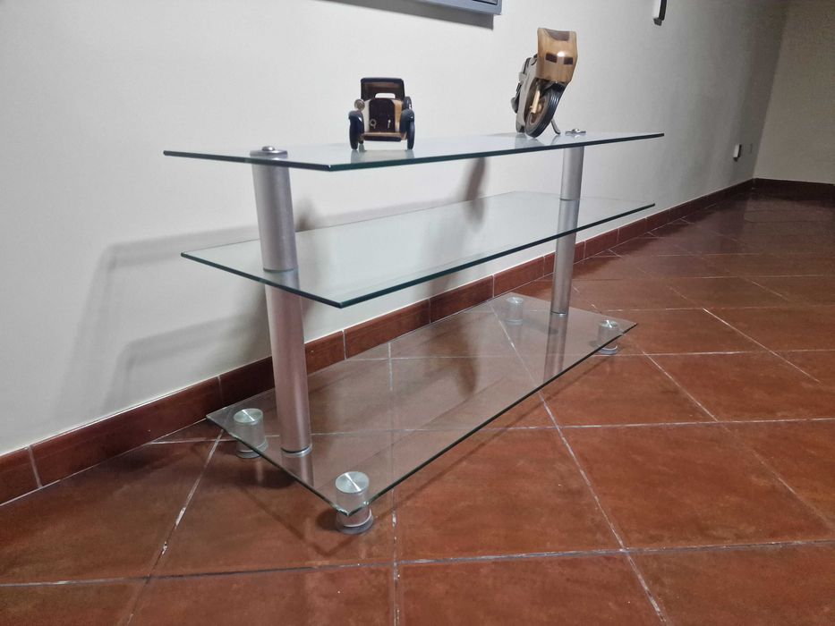 Mesa vidro decorativa