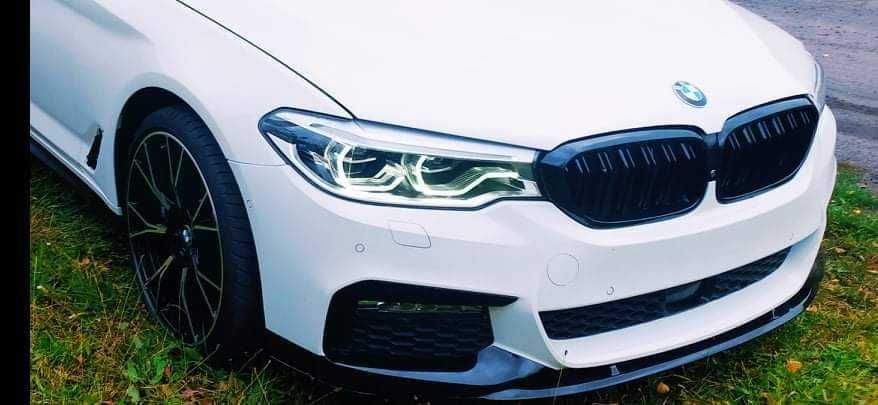 Dokładka przód splitter BMW G30 G31 CZARNY POŁYSK / CARBON