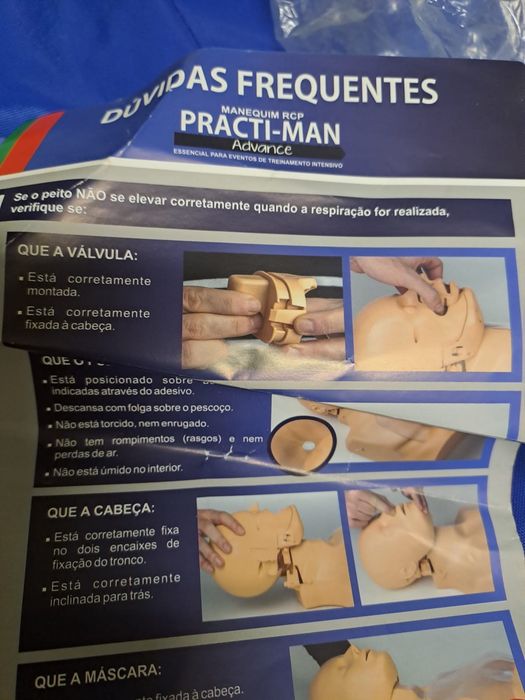 Manequim de RCP Practi-Man Advance