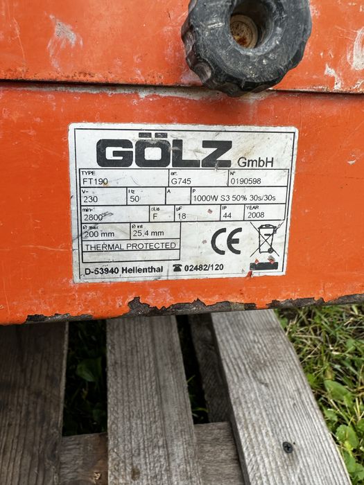 Przecinarka do płytek  glazury Gölz FT190 elektryczna mokro sucho