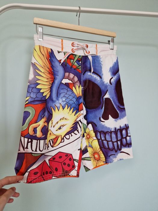 Kolorowe szorty kąpielowe kąpielówki męskie chłopięce Wipeout 146-152