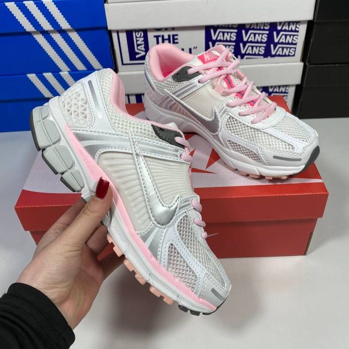 Nike Vomero 5 white pink / женские кроссовки / кросівки найк 38 39 40