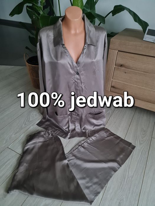 100% jedwab piżama rozmiar L