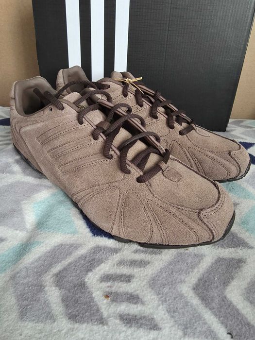 Sneakersy zamszowe Adidas Ghost Sprint brązowe - 40