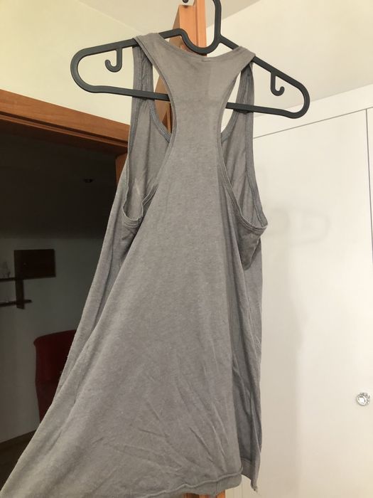 Szara koszulka top bokserka z nadrukiem boho rozmiar XS 34