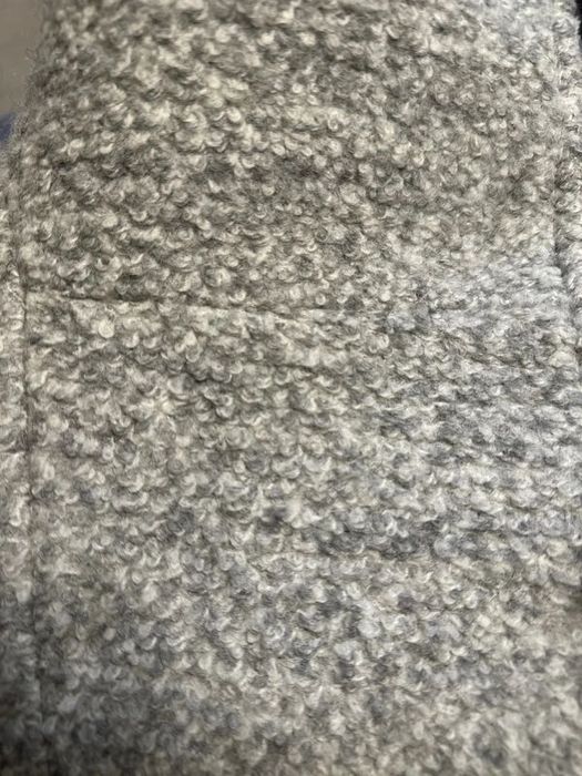 Płaszcz boucle wełna Montego jesienny szary pasuje na 36