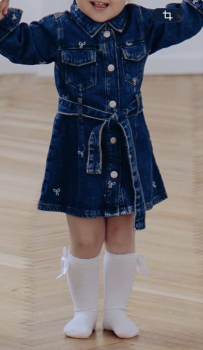 Джинсова сукня, сарафан зара , zara 86 розмір