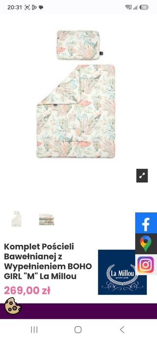 Komplet pościeli dla dzieci Marki La Millou  Boho Girl "M"