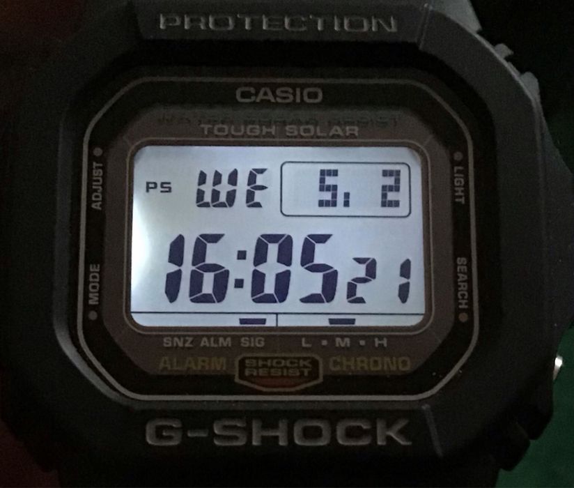Годинник Casio G-Shock The Origin G-5600UE-1DR на сонячній батареї!