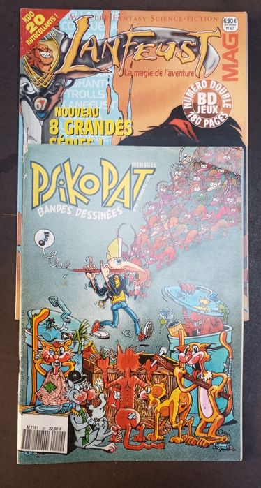 Revistas diversas de BD francesa, portuguesa, etc