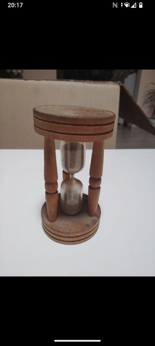 Piękna starą drewniana klepsydra retro