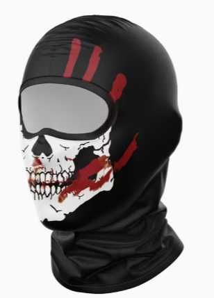 Балаклава. Meromibe чоловіча маска з принтом черепа – повне покриття о
