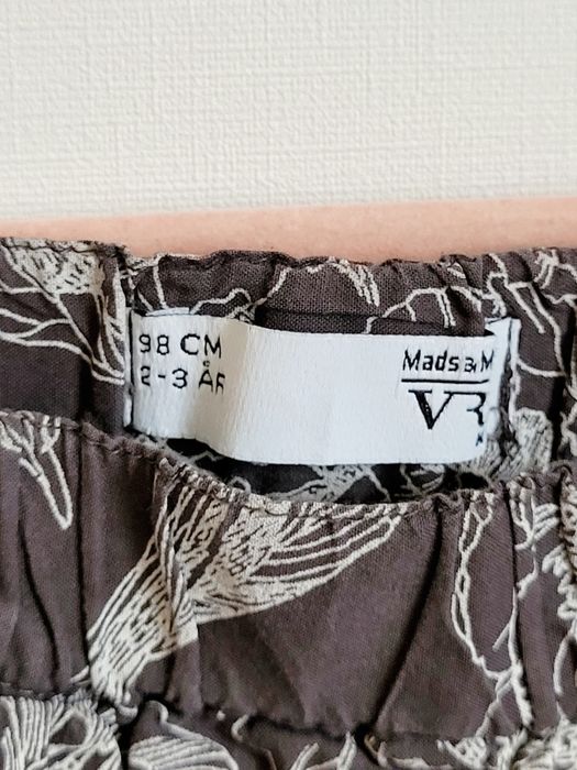 Spodnie 98 boho haremki Alladynki w kwiaty piwonie scandi + gratis