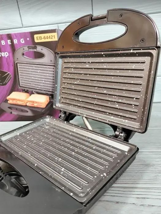 Гриль бутербродниця Edenberg EB-64421 тостер сендвичниця 1000 ВТ