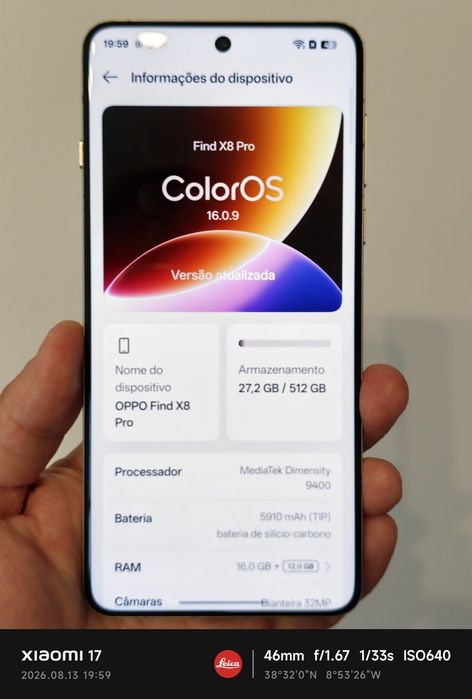 Vendo OPPO FIND X8 pro 512gb como novo na caixa com garantia