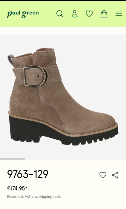 Черевички Paul Green.23,5 стелька.