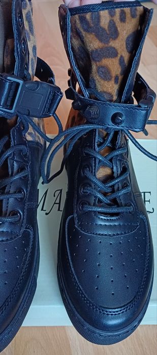 Świetne buty w panterkę.Nowe