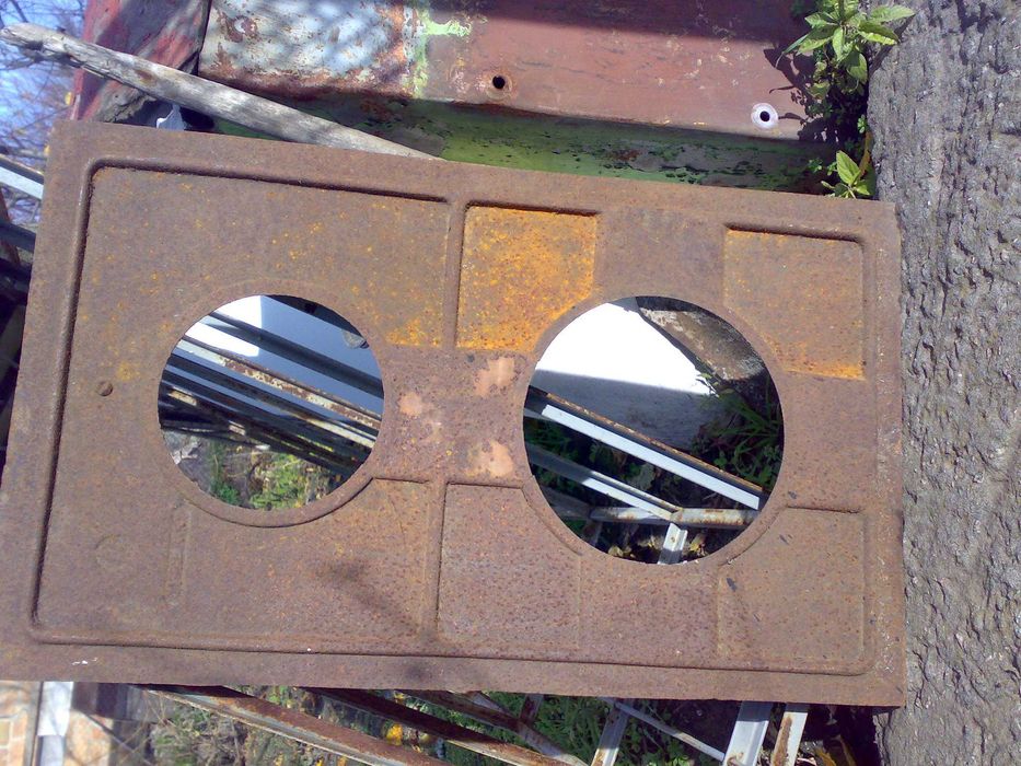 Плита печная.чугунная.  в грубу.печь до 30 кг.710-410 .10мм толщина.