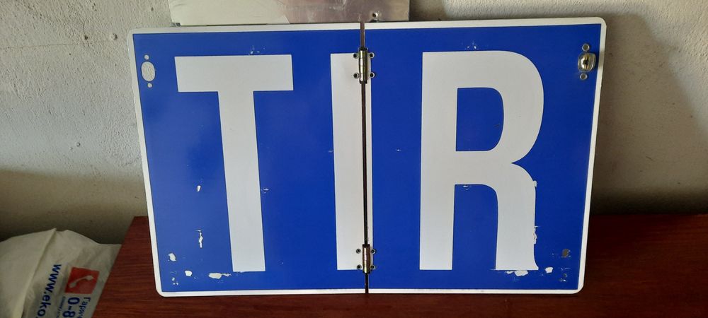 ТабличкаTIR металева