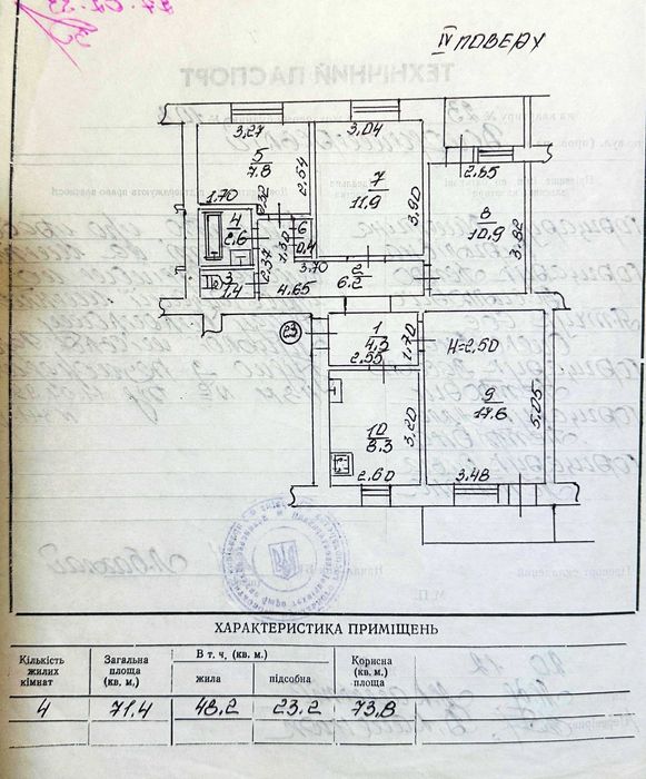 Продам квартиру 4-х кімнатну в м.Луцьк