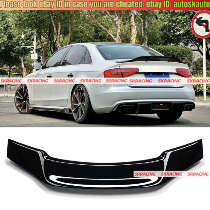 Спойлер AUDI A4 B8 накладка на багажник ляду бленда антикрыло ауди а4