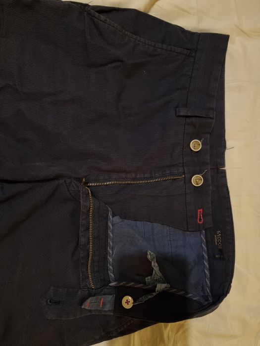 Sacoor - Azul Riscas - Calças Chino